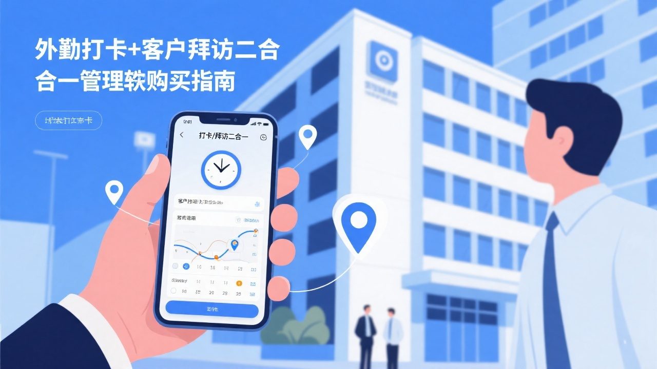 外勤打卡+客户造访二合一治理软件购置指南