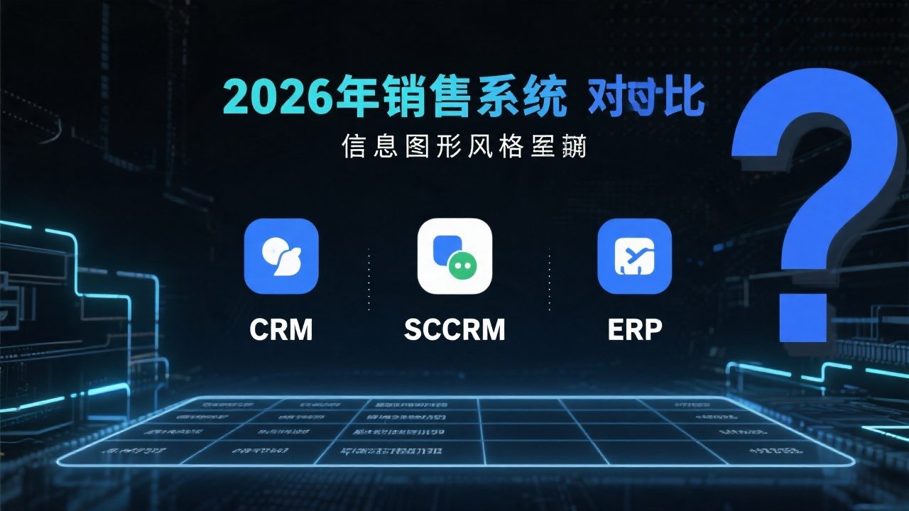 2026年销售系统软件比照：CRM、SCRM、ERP事实该选哪一个？？？？？？？