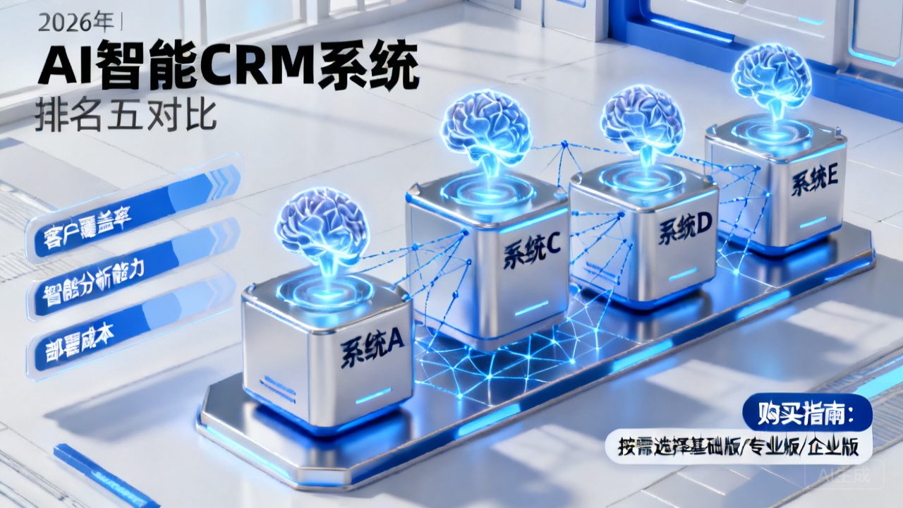 2026年AI智能CRM客户治理系统购置指南：排名前五怎么选！。。。。。？？？？？？