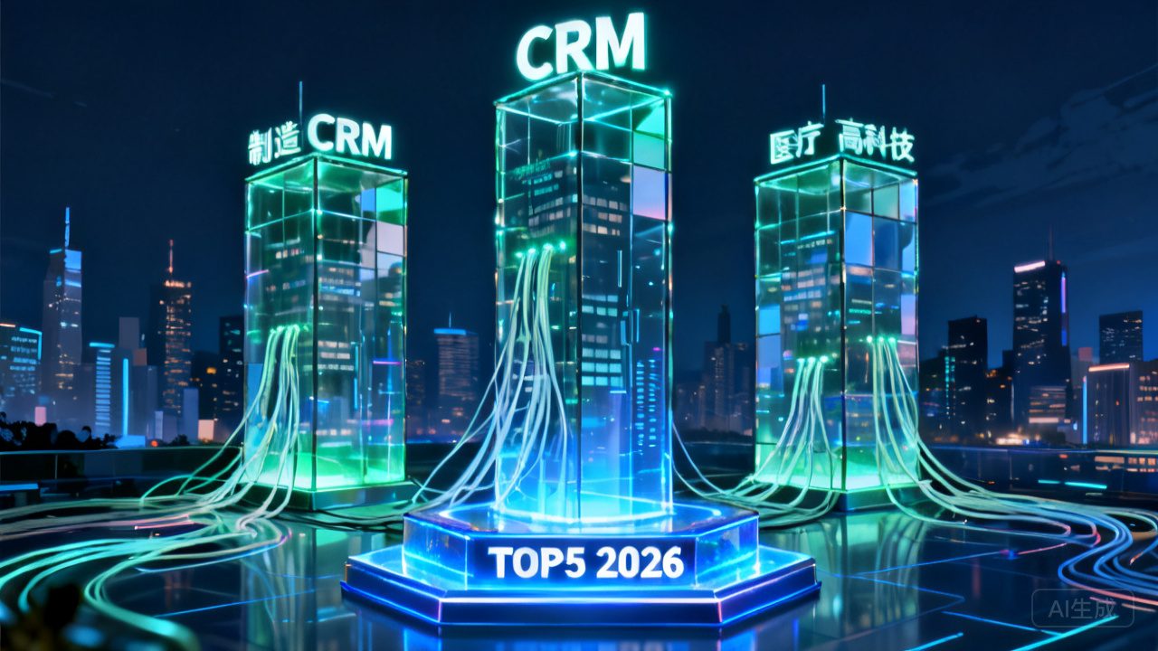 大中企业CRM系统TOP5行业解决计划专题：制造业/医疗/高科技（2026版）