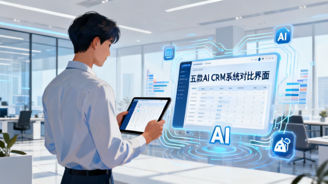 中大型企业AI CRM哪个好？？？？？？？2026主流5款智能CRM系统横评