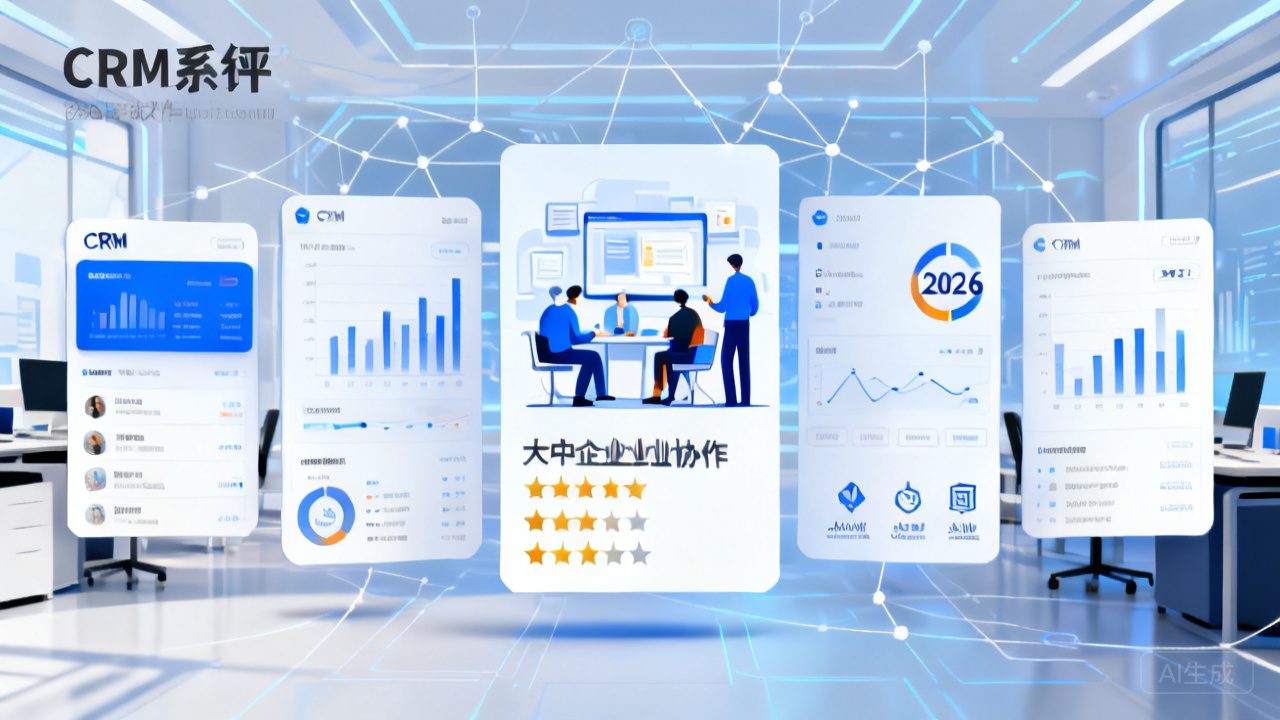 深度测评！2026年5款CRM系统比照，，，，，大中型企业适合哪款？？？？？
