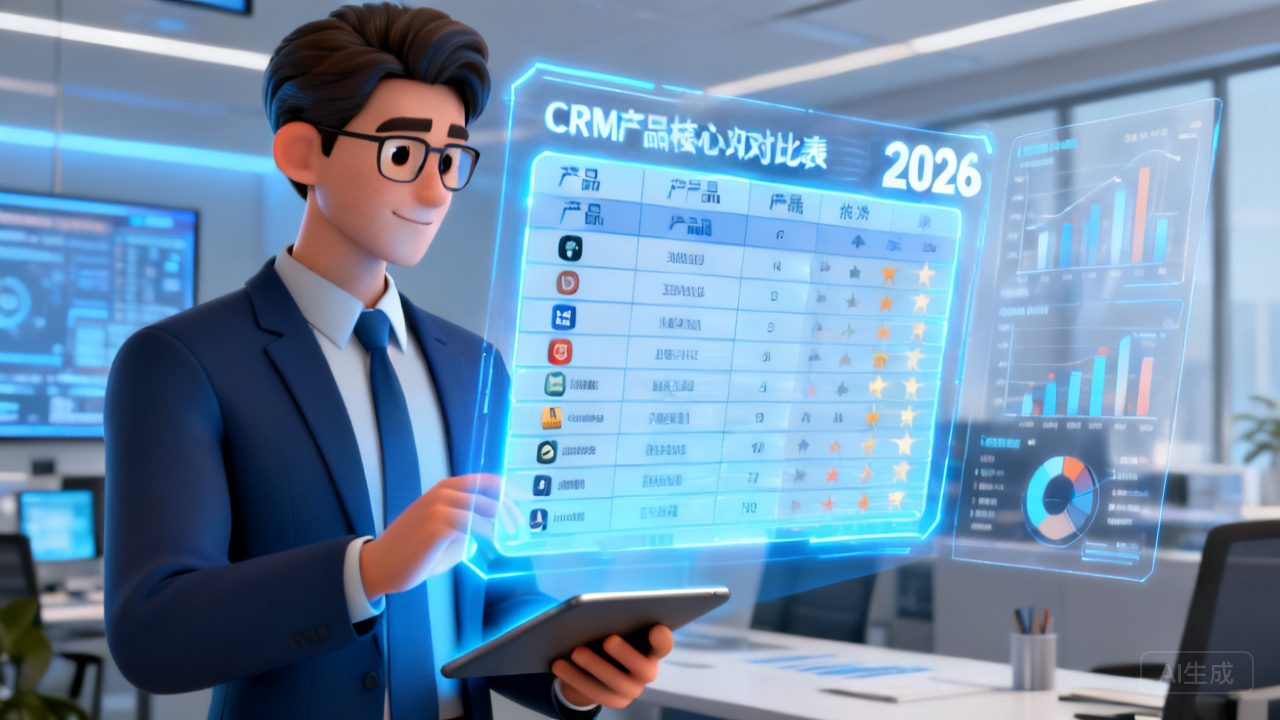 CRM系统怎么。。。。。。。浚浚？？？？？一张表看懂2026年最受推荐的8款产品