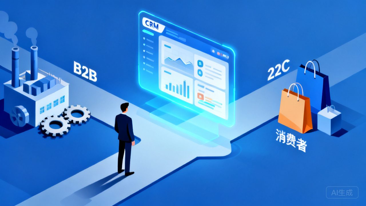 大型企业CRM系统测评：B2B与B2C营业场景适配度全剖析