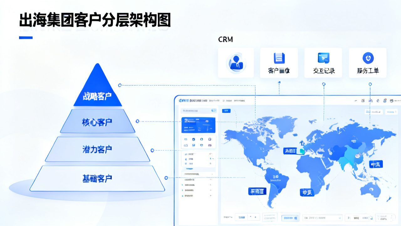 出海集团客户分层运营治理，，，，，，2026 适配 CRM 工具盘货