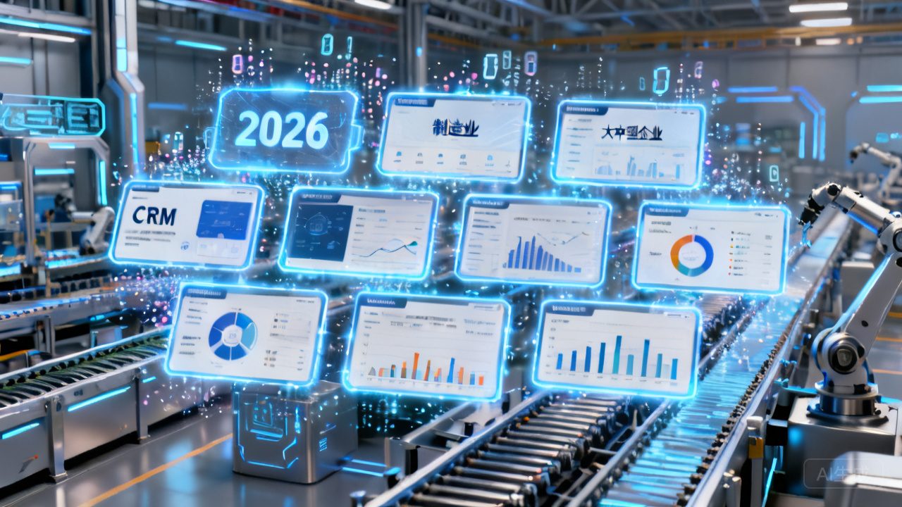 2026 制造业专用大中型企业 CRM 九款，，，，，行业专属盘货