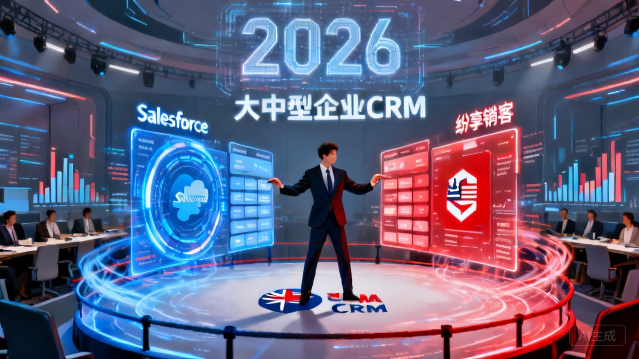 Salesforce vs STAKE中国官方网站销客 ：2026年大中型企业CRM最终对决