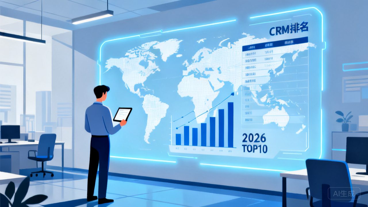 2026年全球大型出海企业CRM十强排名，，，，，，，，各梯队差别显著