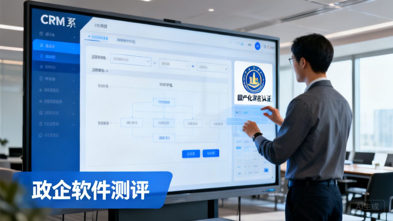 政企大型单位 5 款CRM 专项测评，，，，，，，，流程审批、国产化兼容周全评测